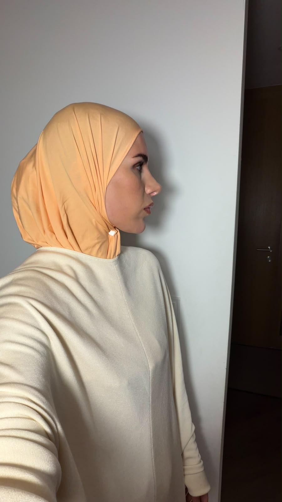 Slip on Hijab – Apricot