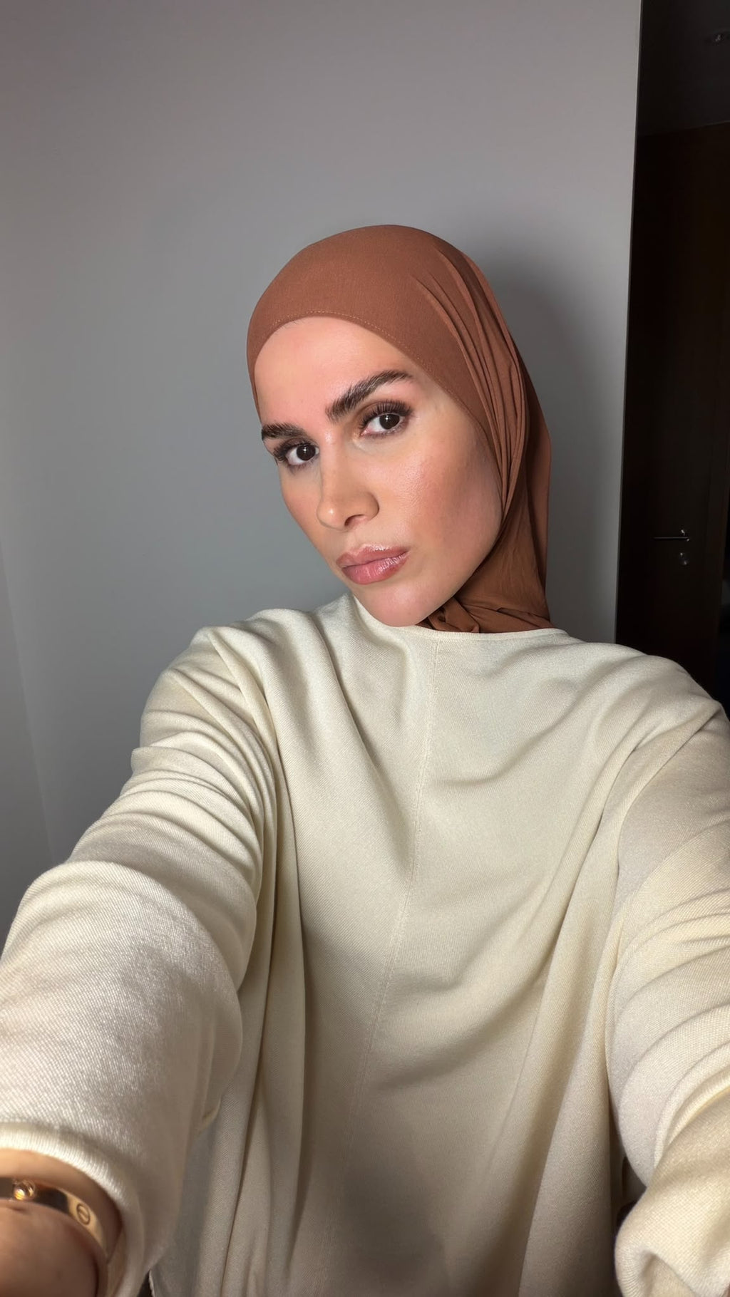 Slip on Hijab – Hazelnut